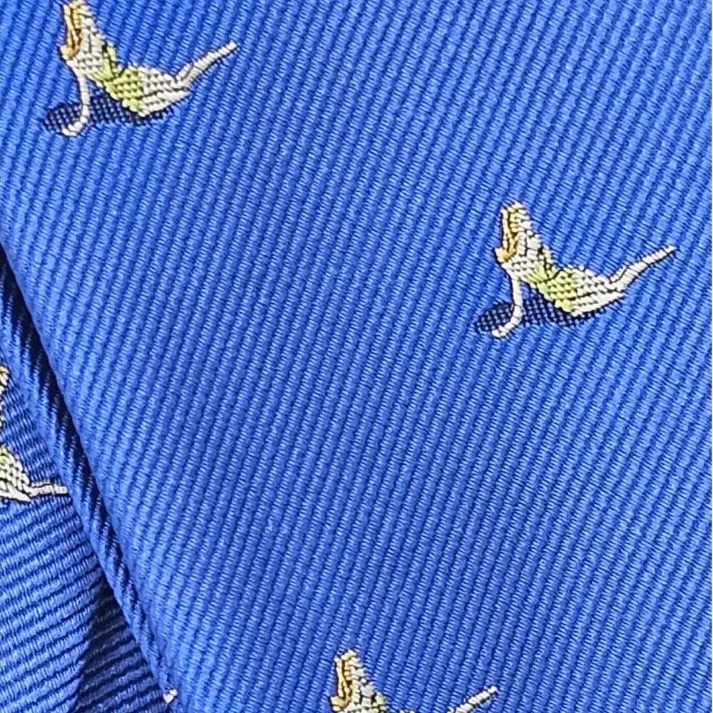J. Crew Factory NWT Blue Silk Mermaid Preppy CoastalTie